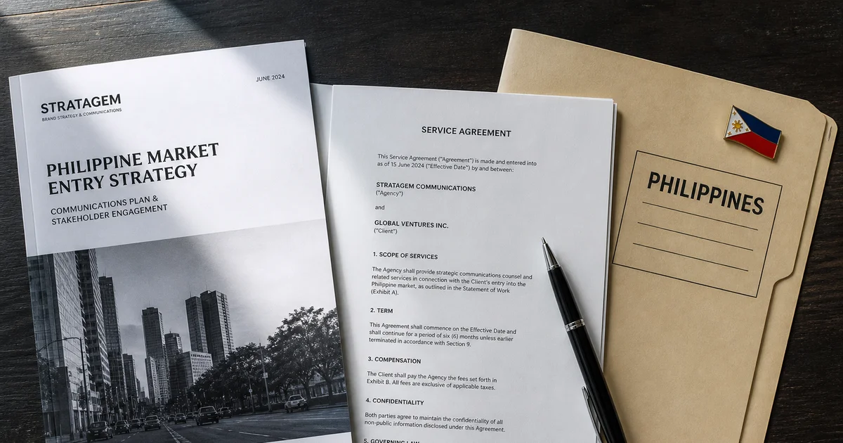 How do you select and manage a media agency in the Philippines?